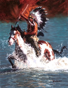 Ready for Battle oil painting by Glen Edwards
