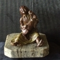 Michael, Mary Giggles and Goats Bronze 7x7x6