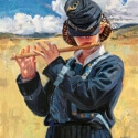 Edwards Barbara S Young Fifer Oil 20 x 16 $2,400.00