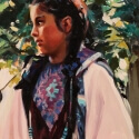 Edwards Barbara S In the Trees Oil 16 x 12 $1,500.00