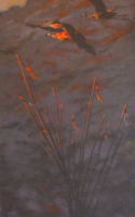 McElroy Judy Crane Sunrise Acrylic 24 x 12 $2,400.00