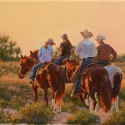 Roush Cheryl Early Morning Ride Oil 11 x 14 $1,700.00