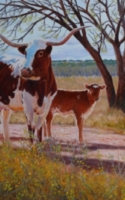 Roush, Cheryl Early Spring Calf 14x18 Oil $1,325