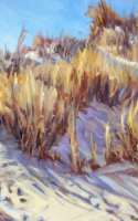 Leese, Alice Sandhills Bluestem 15x18 Oil $600.