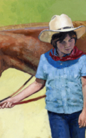 Wallace, Carlene Little Cowpoke 22x28 Oil $2,400.