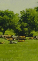 Walsh, Paul Palmer Herd 8x22 Acrylic $1,200.