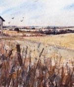 Williams, Jeff Barn SW of Perkins 26x12 Watercolor $500.