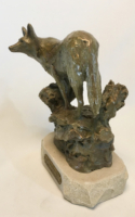 Jones, Stephen G El Coyote Side view 8x7x4 Bronze $1350