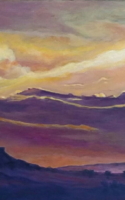 McElroy, J. I. Purple Evening 12x24 Acrylic $3000