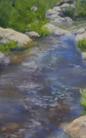 Sears, Melody Downstream Bottleneck 12x16 Pastel $750.00