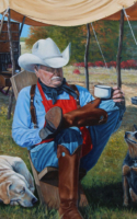 Worthan Gary, While Whistle Berries Simmer 30x30 oil $1650