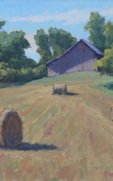 Groesser, Debra First Bales of Spring 9x12 oil $1100