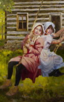 Hunter Jennifer Grandpas Swing 20 x 16 Oil $6000