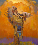 Stuart, Sherry Blanchard Silent Thunder 31 x 21 Oil $2400