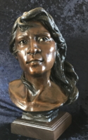 Michael, Mary Silence Speaks 15Hx10Lx9D Bronze $2200