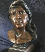 Michael, Mary Silence Speaks 15Hx10Lx9D Bronze $2200