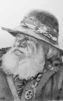 Woods, Bennie Mountain Man 14 X 14 Pencil $1500