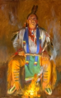 Stuart, Sherry Blanchard Fire Maker 20x16 Oil On Linen $1900