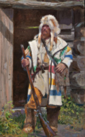 Stuart, Sherry Blanchard Free Trapper 30X17 oil $3400