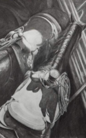 Lori Jones pencil artwork American Plains Artists Signature Member