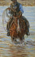 Mayse, Gregory River Riata 24x12 Oil $2425