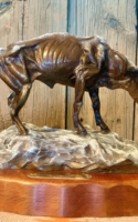 Michael, Mary First Winter In Montana 8x11x7 Bronze $2000