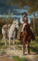 Neumann, Susan Temple The Journey Home 24x18 oil $2975