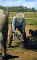 Voges, Lloyd A Little Leg Work 20x16 oil $2400