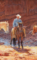 Dudley, June Cowboy Conspiracy 15x30 acrylic $4050