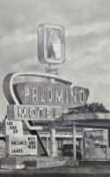 Lindamood, Patsy Palomino Motel (Route 66) 36x24 Graphite on Claybord $5200