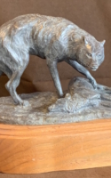 Michael, Mary Prairie Predator 8Hx10Wx5.25D Bronze $1100