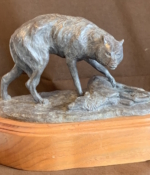 Michael, Mary Prairie Predator 8Hx10Wx5.25D Bronze $1100