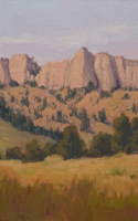 Debra Joy Groesser Buttes of Fort Robinson oil painting American Plains Artists