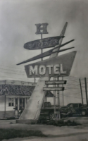 Lindamood, Patsy Hollingsworth Motel 36 x 24 Graphite on Claybord $5900