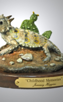 Huggins, Jammey Childhood Memories 3.5h x 6.25w x 6.25d Bronze $2500